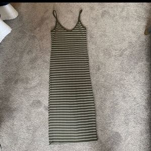 NW Olive Green striped dress